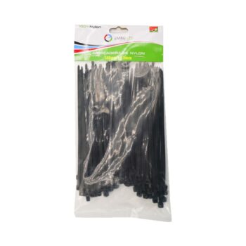 Abraçadeira de Nylon Preto 140mm | 3,5mm