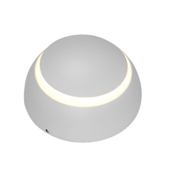 Arandela de Alumínio 360º Luz Indireta | Branco