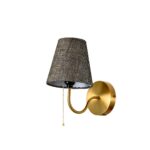 Arandela Textura Paris Gold + Preto