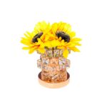 Luminária Abajur Esfera Girassol