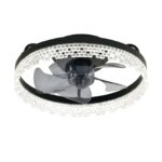 Plafon Led Miniwind Anel Preto