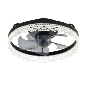 Plafon Led Miniwind Anel Preto