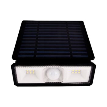 Arandela Solar com Sensor de Presença Preto