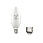Lâmpada Led Vela Chama Transparente | Soquete E14/E27