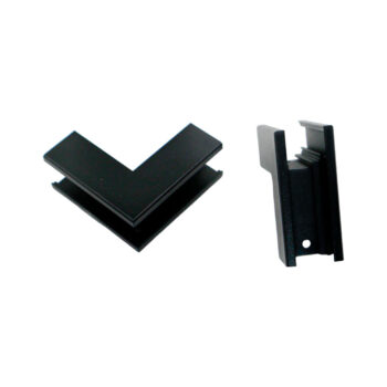 Emenda para Trilho Sobrepor 90° Extremo "L" | EBTL80261, EBTL80262, EBTL80276, EBTL8027