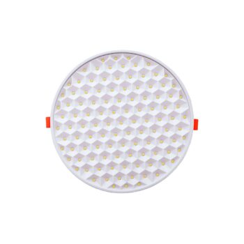 Painel Led Colmeia Embutir | Redondo - 24W