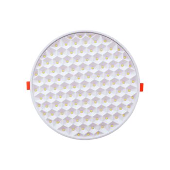 Painel Led Colmeia Embutir | Redondo - 36W