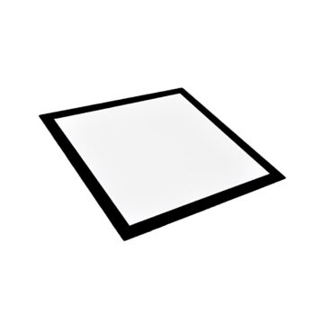 Painel Led Embutir PRO | Quadrado - Preto - 48W - 62X62cm