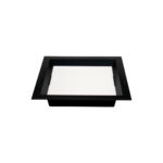 Painel Led Embutir | Recuado - Preto - 12W