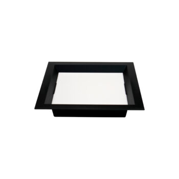 Painel Led Embutir | Recuado - Preto - 12W