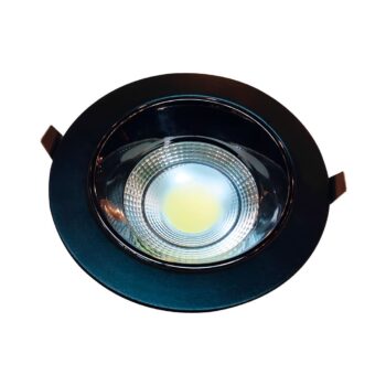 Luminária Downlight Cob | Embutir - Preta - 30W