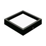 Painel Led Sobrepor | Recuado - Preto - 36W