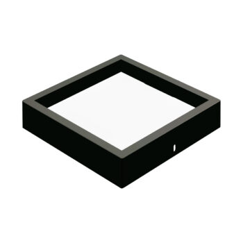 Painel Led Sobrepor | Recuado - Preto - 36W