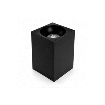 SPOT SOBREPOR CUBIS 2W PRETO