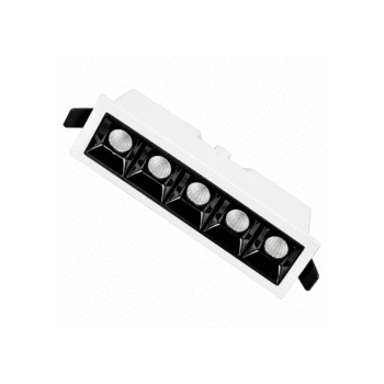 SPOT DOWNLIGHT EMBUTIR LUZON 10W BRANCO + PRETO
