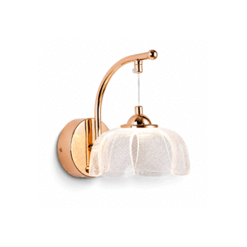 ARANDELA ACRILICO FLOME 4W ROSE GOLD