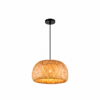 PENDENTE BAMBU CÚPULA 45X23CM