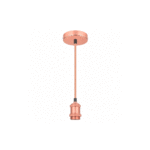 PENDENTE DE METAL REVESTIDO NA COR DOURADO ROSE