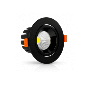 SPOT ASTER 10W PRETO DIRECIONAVEL ALUMINIO
