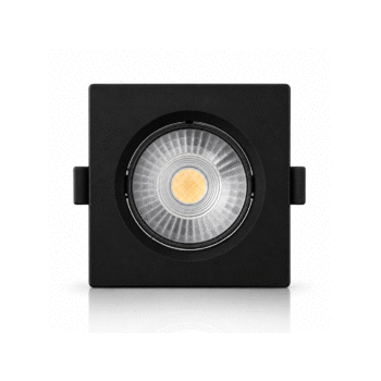 Embutir MR16 Quadrado | Preto – 5W