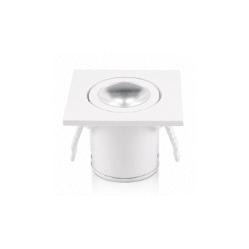 MINI SPOT LED EMBUTIDO PARA MOVEIS QUAD. 1W