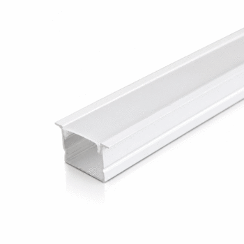 PERFIL ALUMINIO 2M BRANCO EMBUTIR GND 32x15