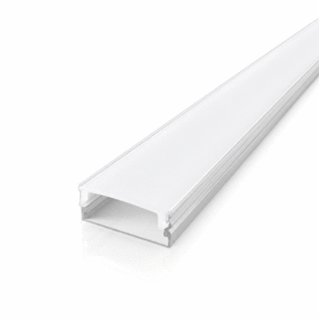 PERFIL ALUMINIO 2METROS BRANCO SOBREPOR 22,8X9,6