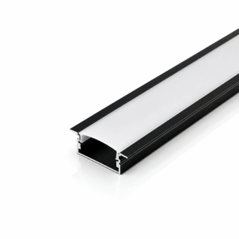 PERFIL ALUMINIO 2M PRETO EMBUTIR 30,2X9,6
