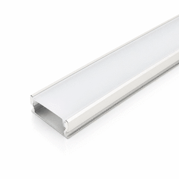 PERFIL ALUMINIO 3METROS BRANCO SOBREPOR 17X7