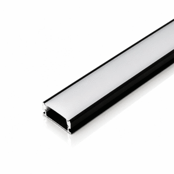 PERFIL ALUMINIO 3M PRETO SOBREPOR 17X7