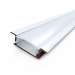 PERFIL ALUMINIO 3METROS BRANCO EMBUTIR 23,6X7