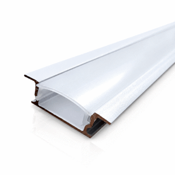PERFIL ALUMINIO 3METROS BRANCO EMBUTIR 23,6X7