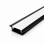 PERFIL ALUMINIO 2METROS PRETO EMBUTIR 41,3X10