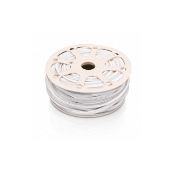 MANGUEIRA SILICONE FLEXIVEL PARA FITA LED 2° GERACAO 50 METROS BRANCO