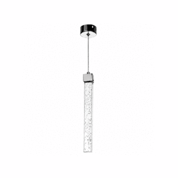 PENDENTE BASE QUADRADA PRATA 20CM 6W