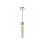 PENDENTE BASE QUADRADA PRATA 30CM 6W