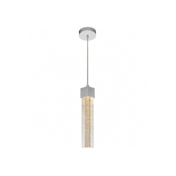 PENDENTE BASE QUADRADA PRATA 30CM 6W