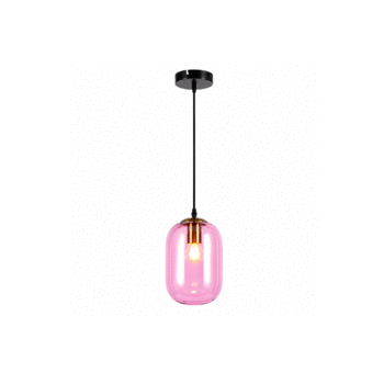 PENDENTE GLASS CHAMPAGNE ROSE