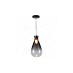 PENDENTE GLASS VASE 5W FUME