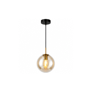 PENDENTE GLASS GLOBO ESFERA AMBAR