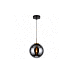 PENDENTE GLASS GLOBO ESFERA FUME