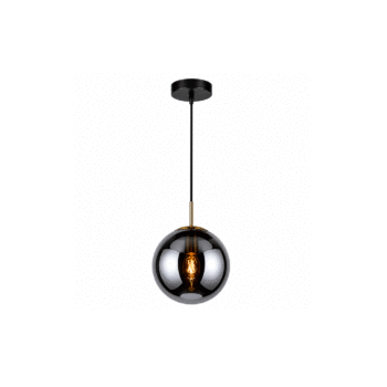 PENDENTE GLASS GLOBO ESFERA FUME