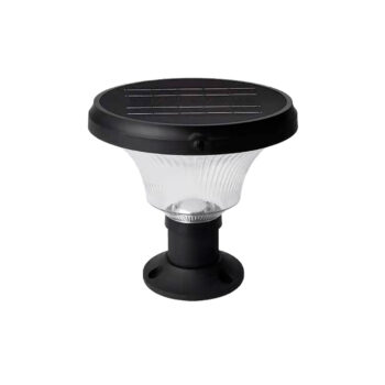 Luminária Solar de Jardim | Poste Integrado - Redondo
