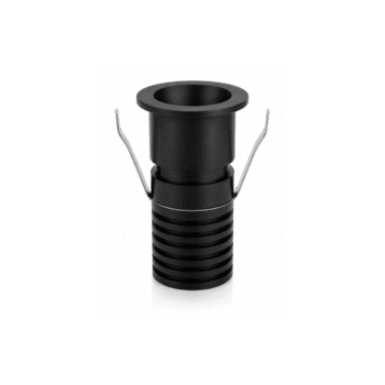 MINI SPOT LED EMBUTIR DOTTO 1W PRETO
