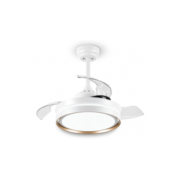 PLAFON LED BREEZE HOME - BRANCO + DOURADO