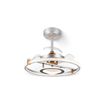 PLAFON LED RINGWIND CRISTAL 21''533,4MM BRANCO