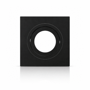 SPOT PLANO PAR20 QUADRADO PRETO + SOQUETE E27