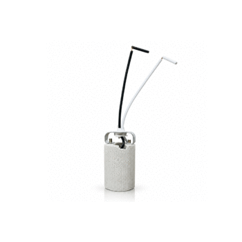 SOQUETE PARA LAMPADA E14L/10CM PORCELANA